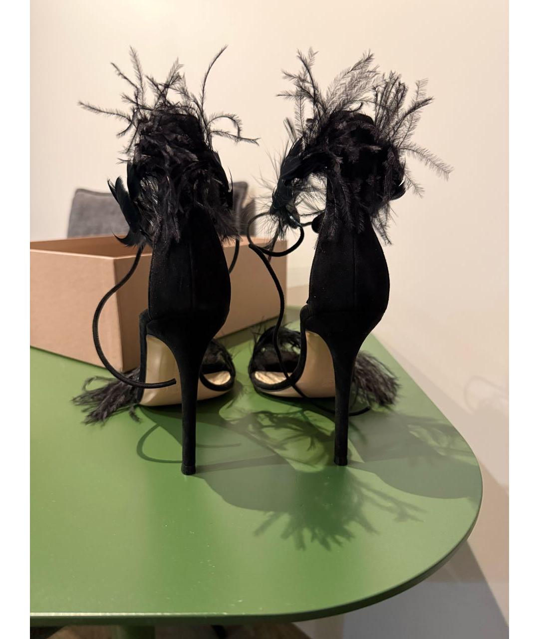 GIANVITO ROSSI Черные босоножки, фото 4