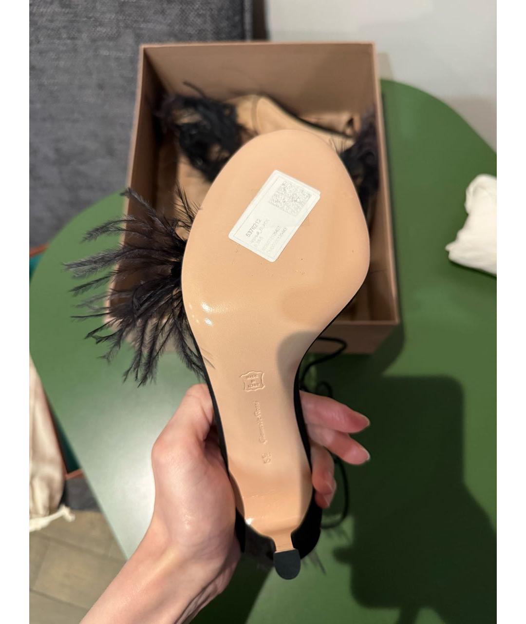 GIANVITO ROSSI Черные босоножки, фото 8