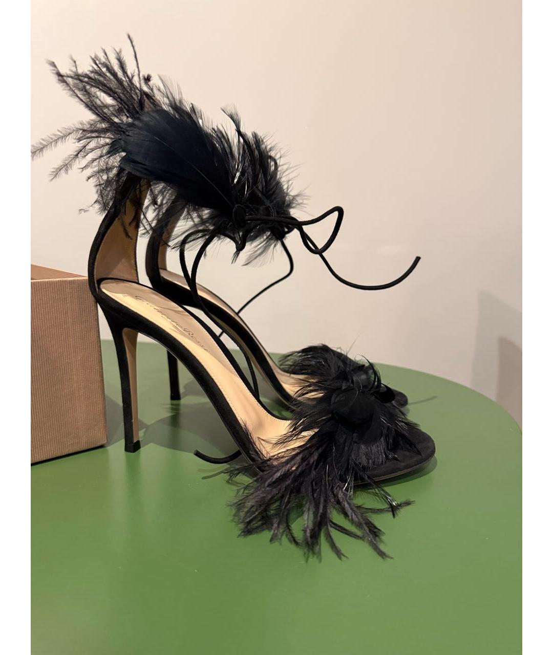 GIANVITO ROSSI Черные босоножки, фото 5