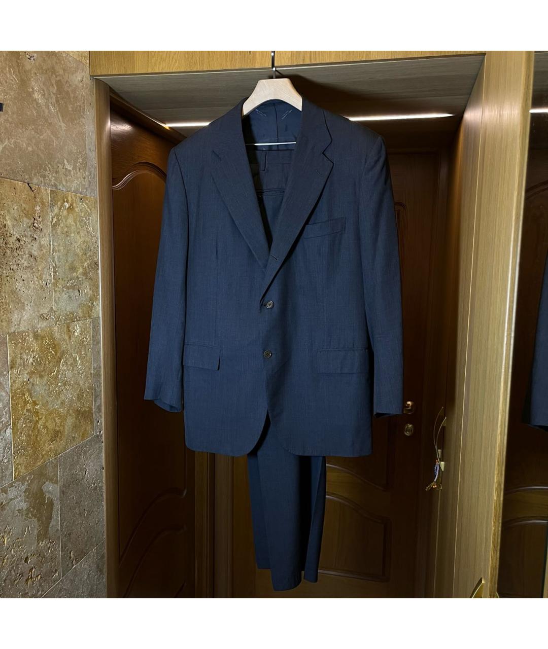 KITON Черный классический костюм, фото 9