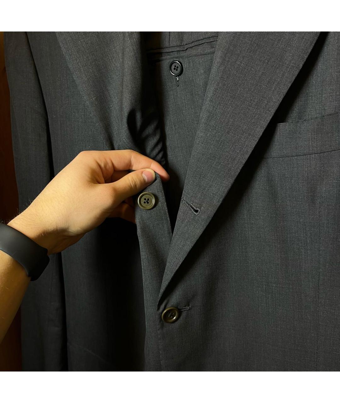 KITON Черный классический костюм, фото 3