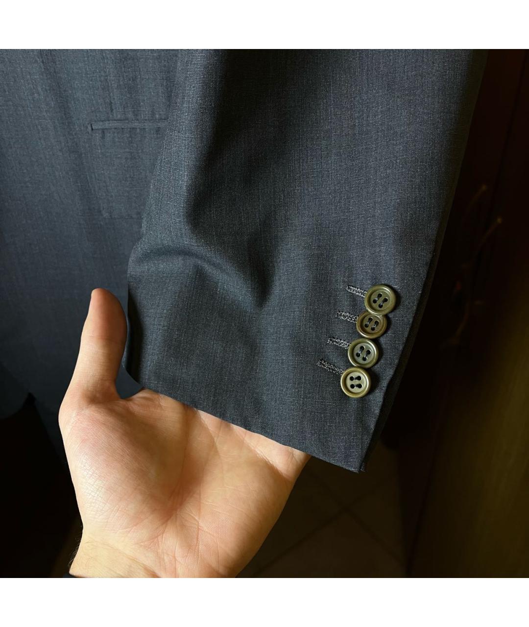 KITON Черный классический костюм, фото 4