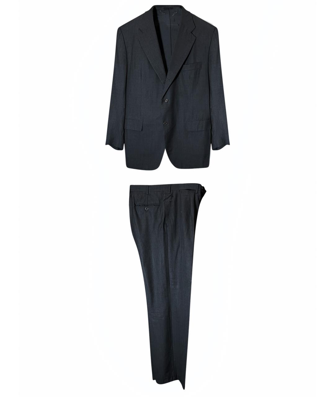 KITON Черный классический костюм, фото 1
