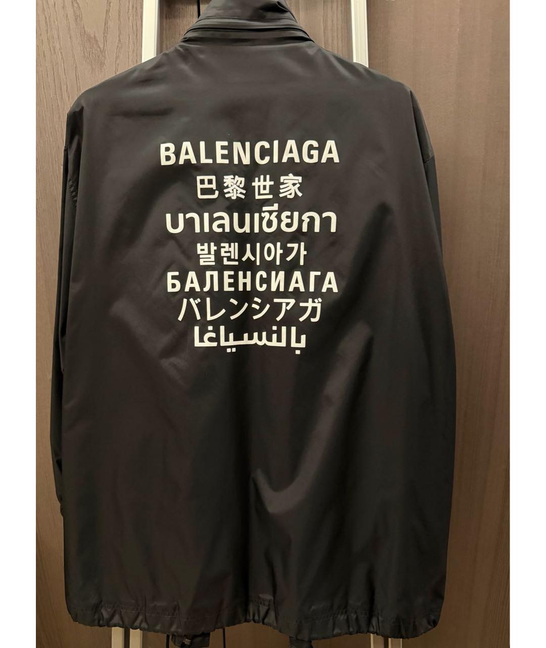 BALENCIAGA Черный тренч/плащ, фото 2