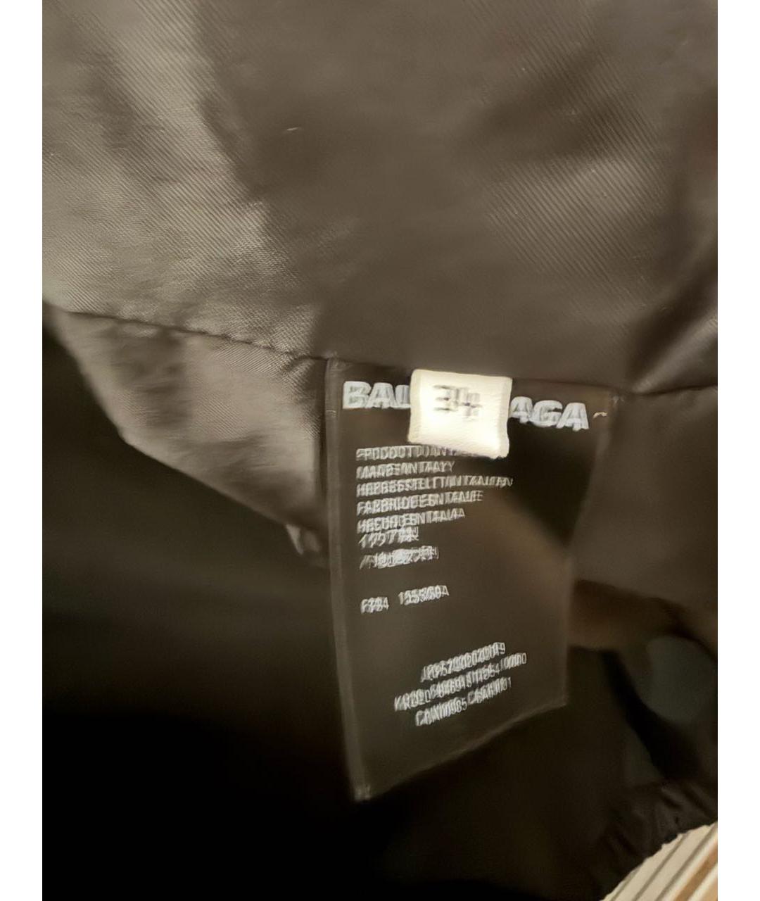 BALENCIAGA Черный тренч/плащ, фото 4