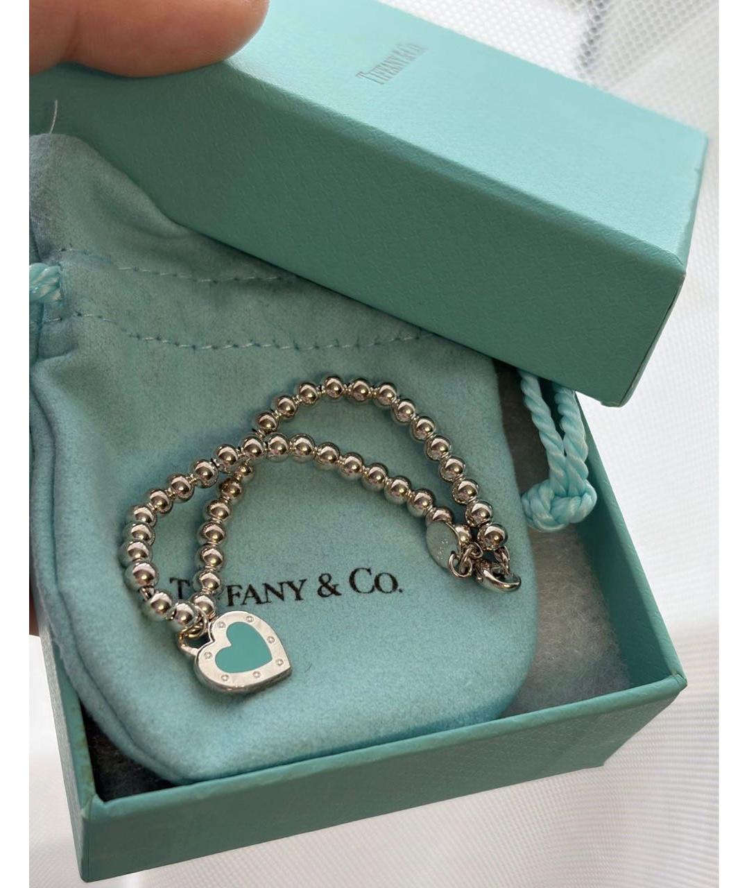 TIFFANY&CO Серебрянный серебряный браслет, фото 5