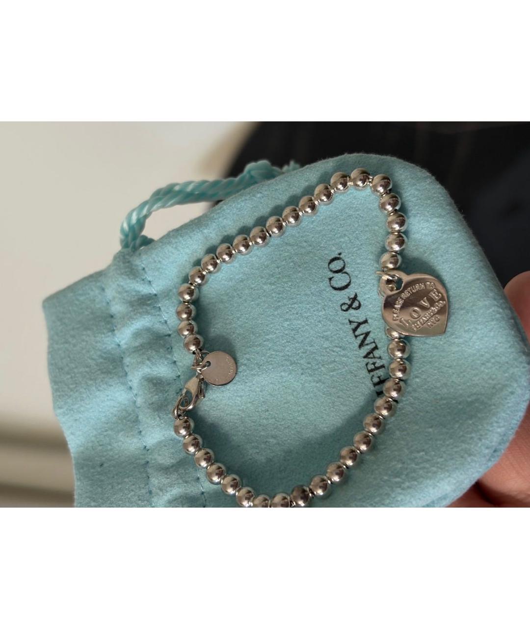 TIFFANY&CO Серебрянный серебряный браслет, фото 4