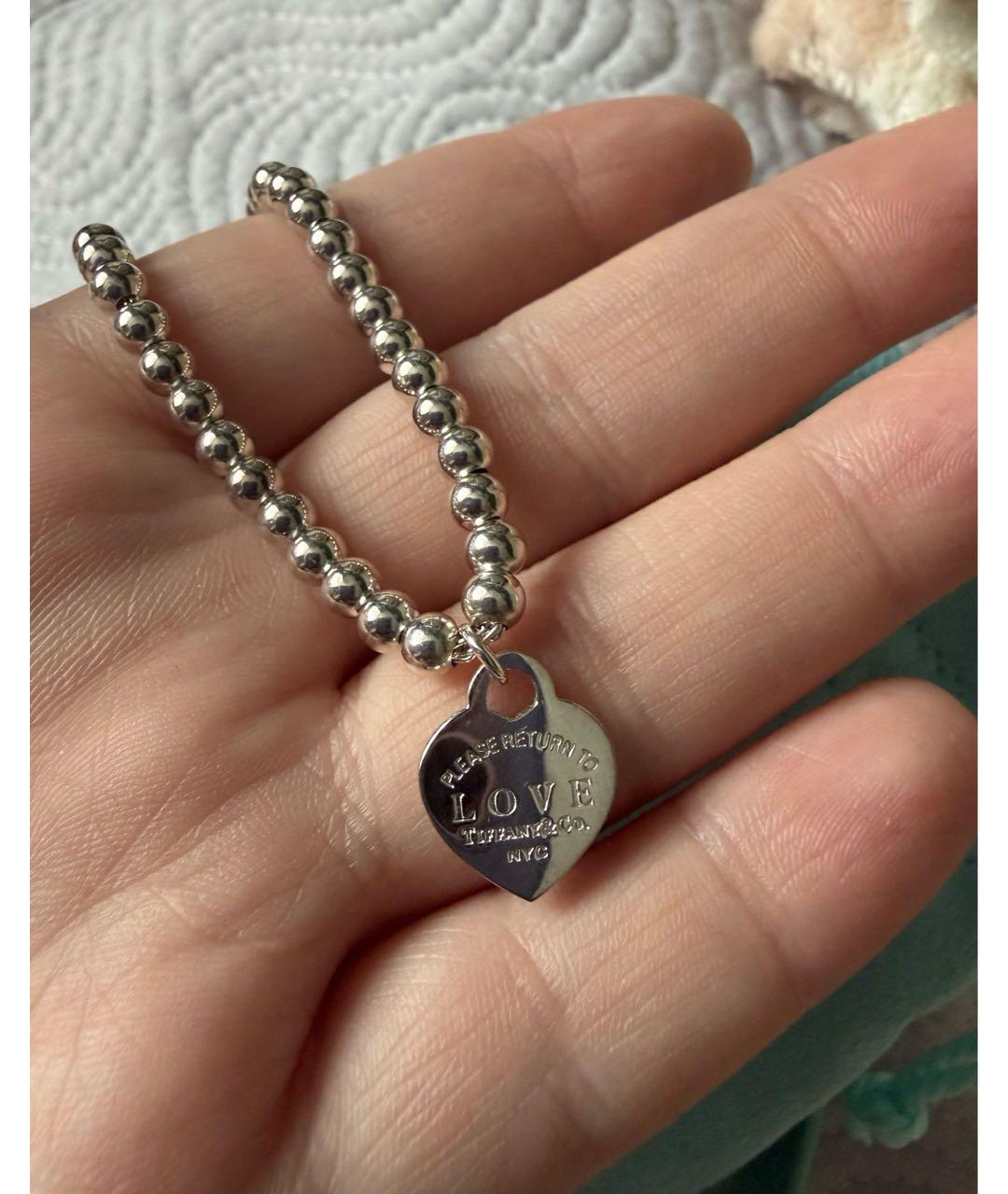 TIFFANY&CO Серебрянный серебряный браслет, фото 2