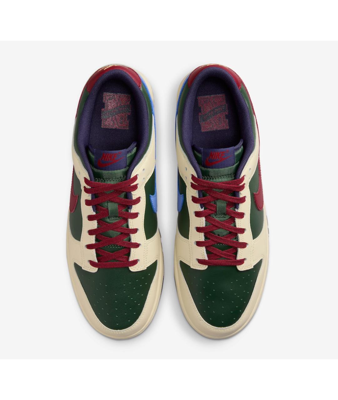 NIKE Бежевые кожаные низкие кроссовки / кеды, фото 3