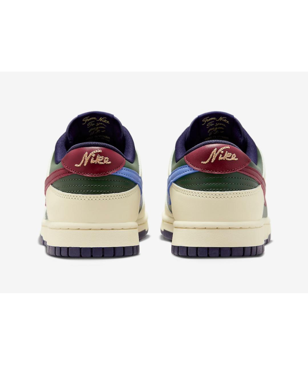 NIKE Бежевые кожаные низкие кроссовки / кеды, фото 4