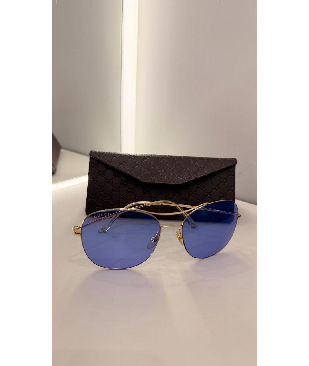 GUCCI Голубые солнцезащитные очки, фото 4