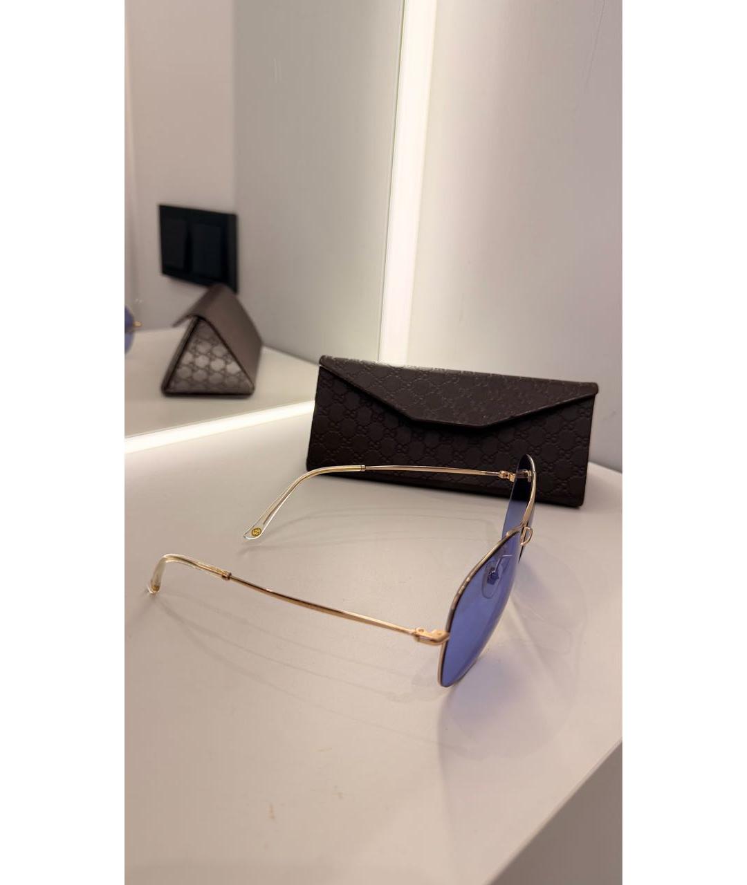 GUCCI Голубые солнцезащитные очки, фото 2
