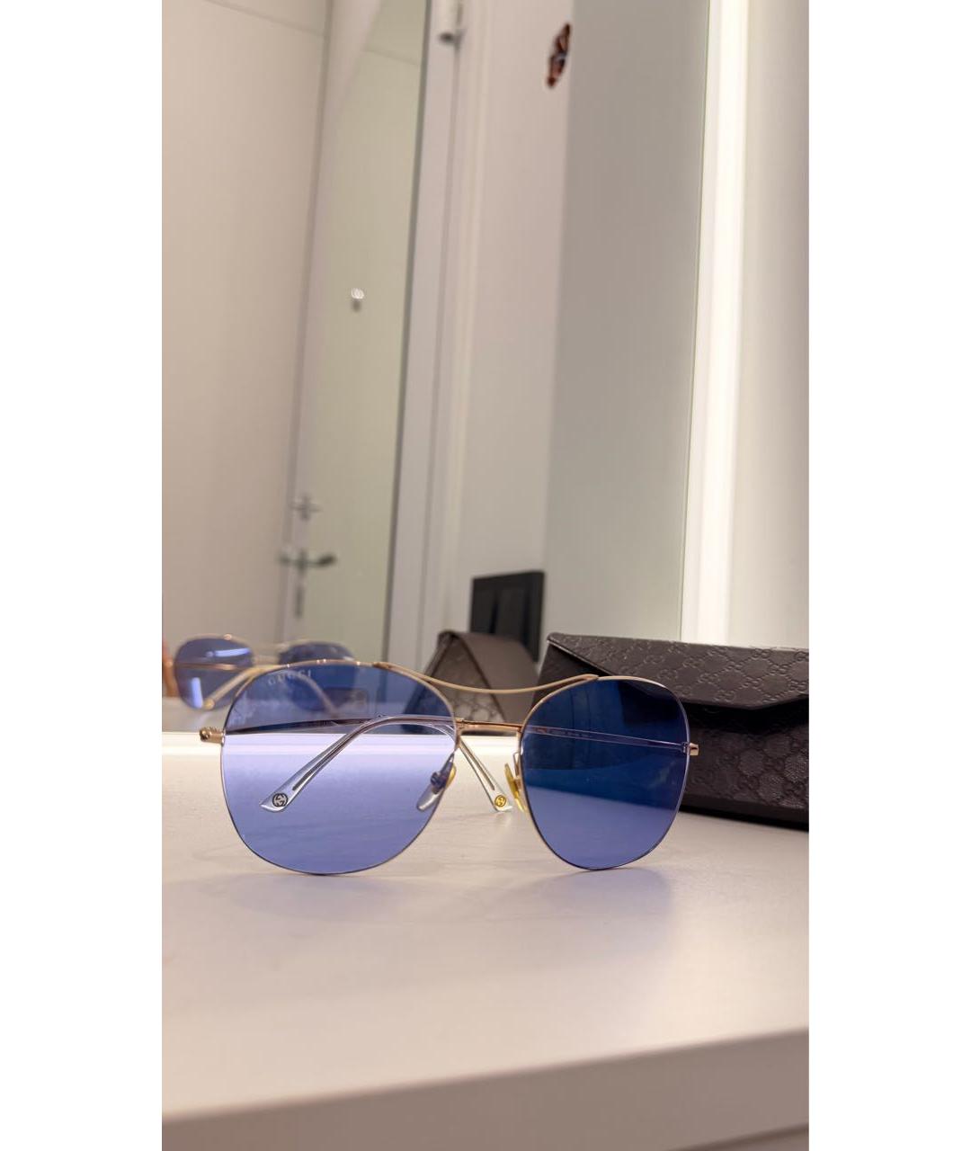 GUCCI Голубые солнцезащитные очки, фото 9