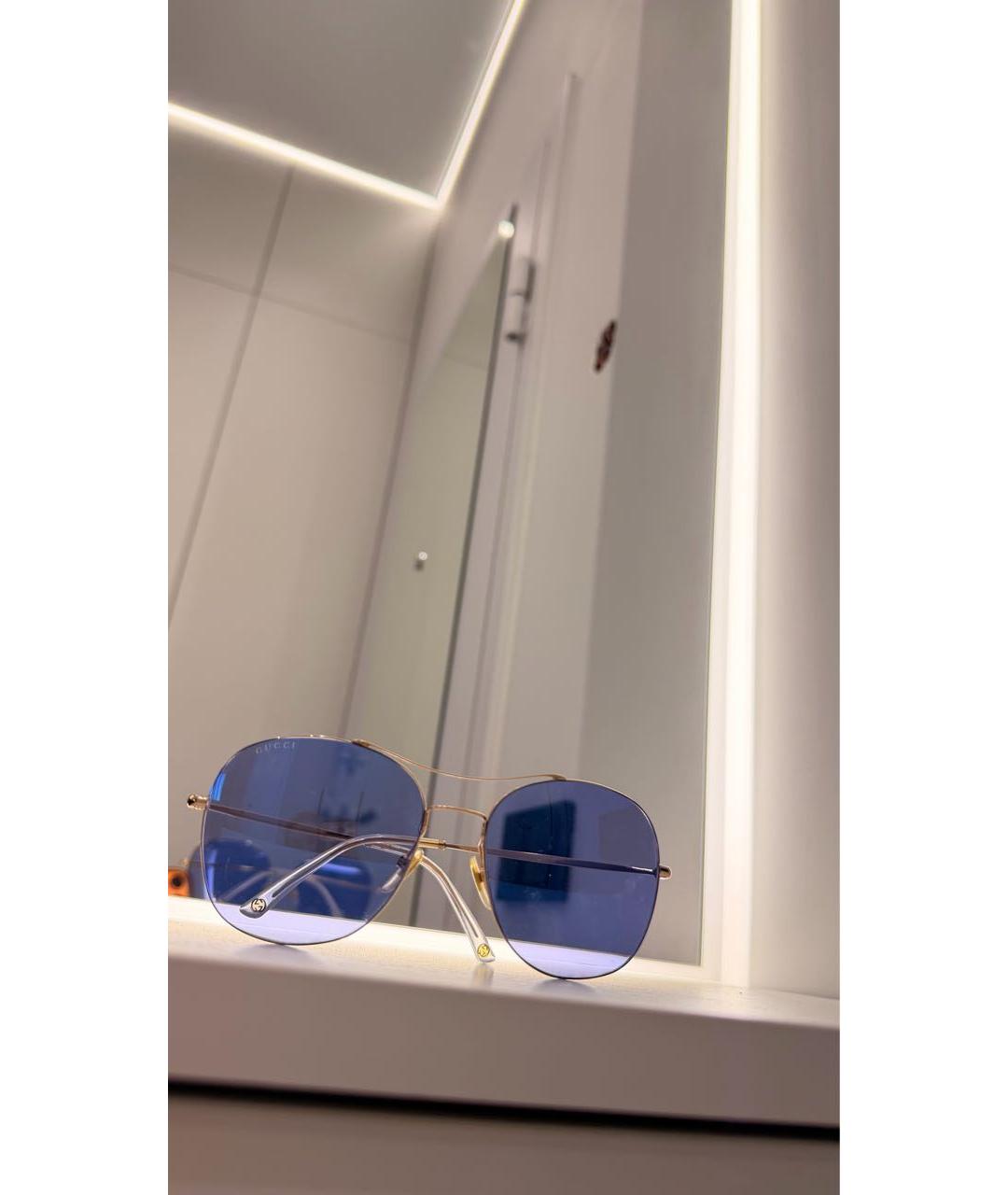 GUCCI Голубые солнцезащитные очки, фото 5
