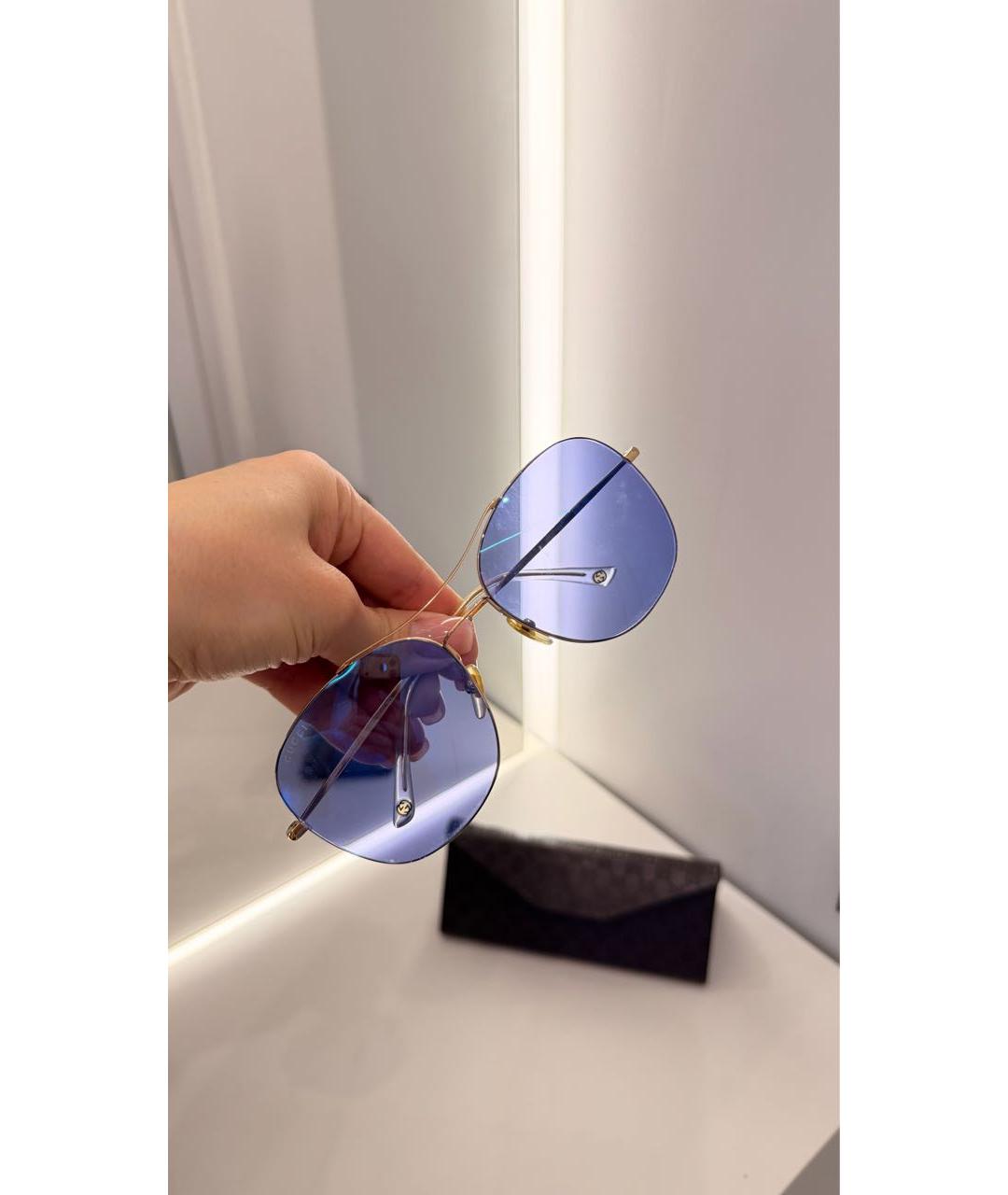 GUCCI Голубые солнцезащитные очки, фото 8