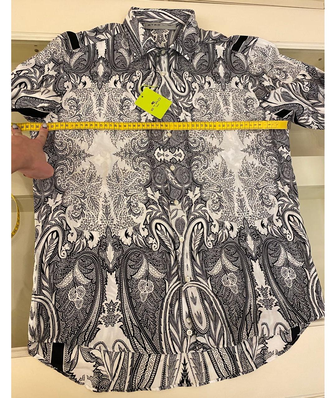 ETRO Белая хлопковая кэжуал рубашка, фото 6