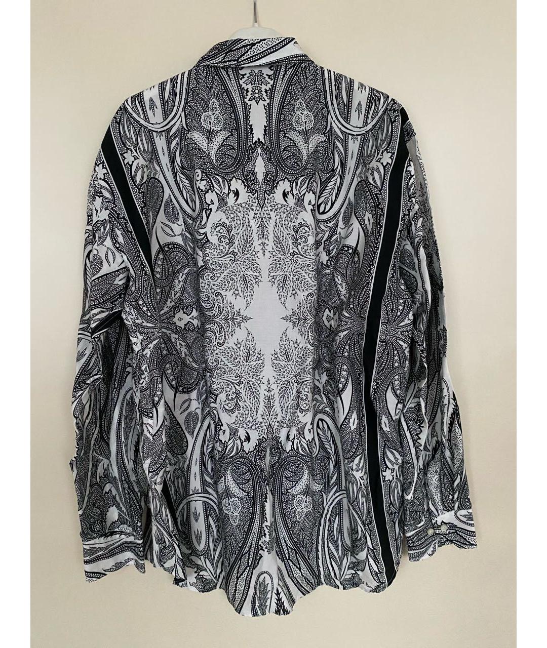 ETRO Белая хлопковая кэжуал рубашка, фото 7