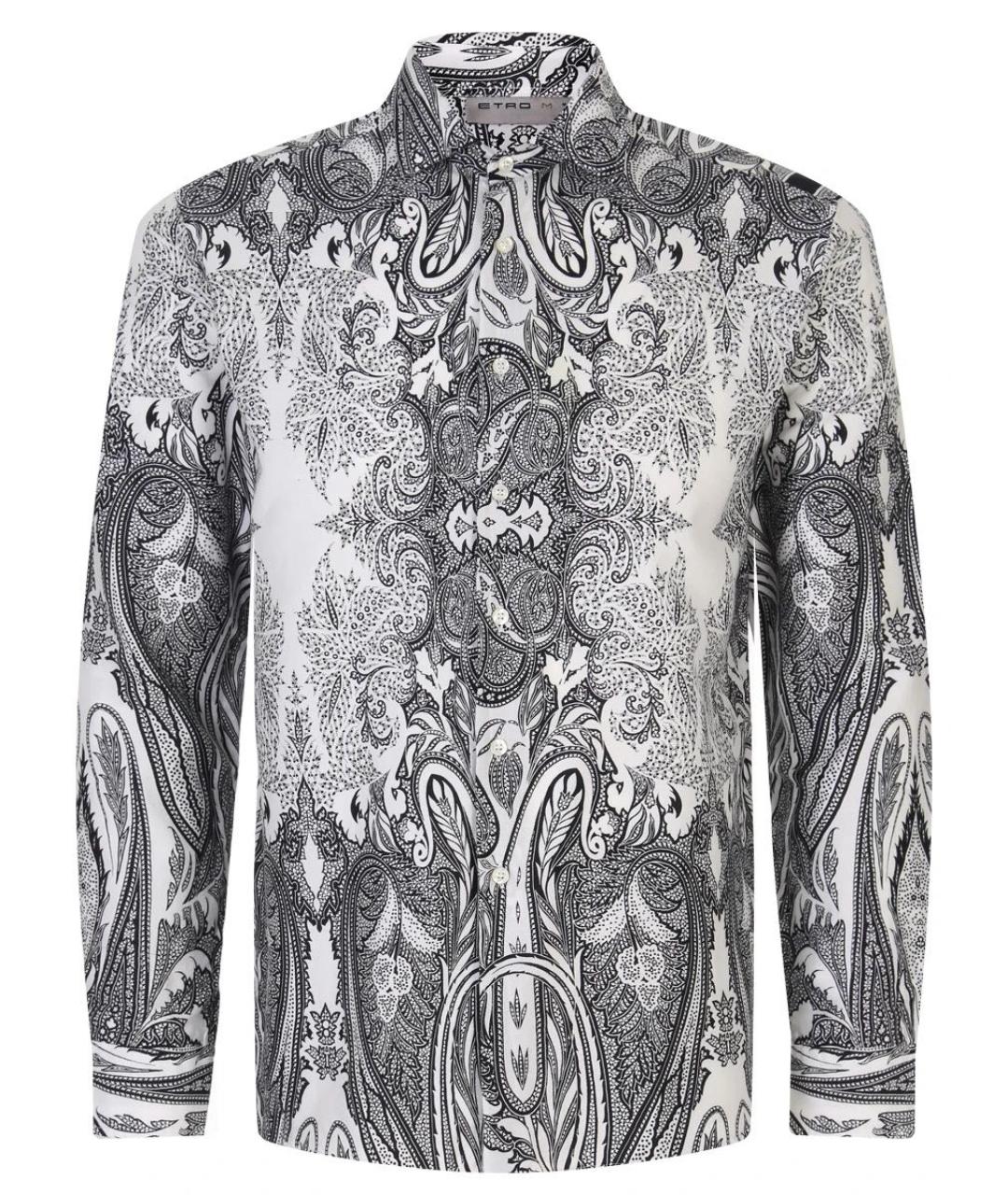 ETRO Белая хлопковая кэжуал рубашка, фото 9