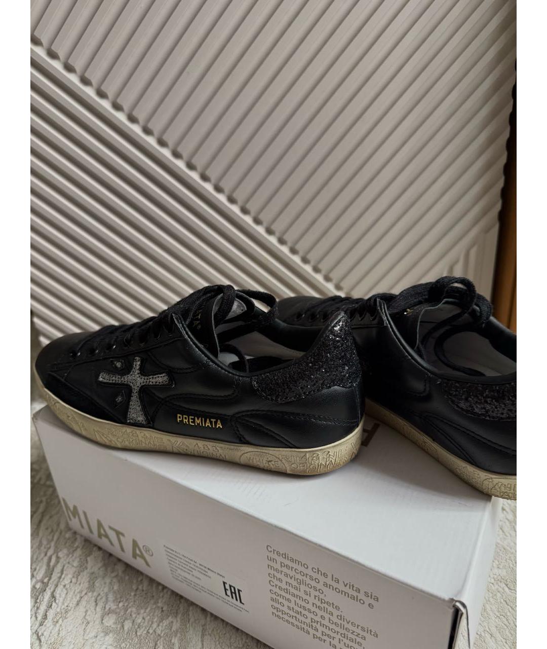 PREMIATA Черные кожаные кеды, фото 5