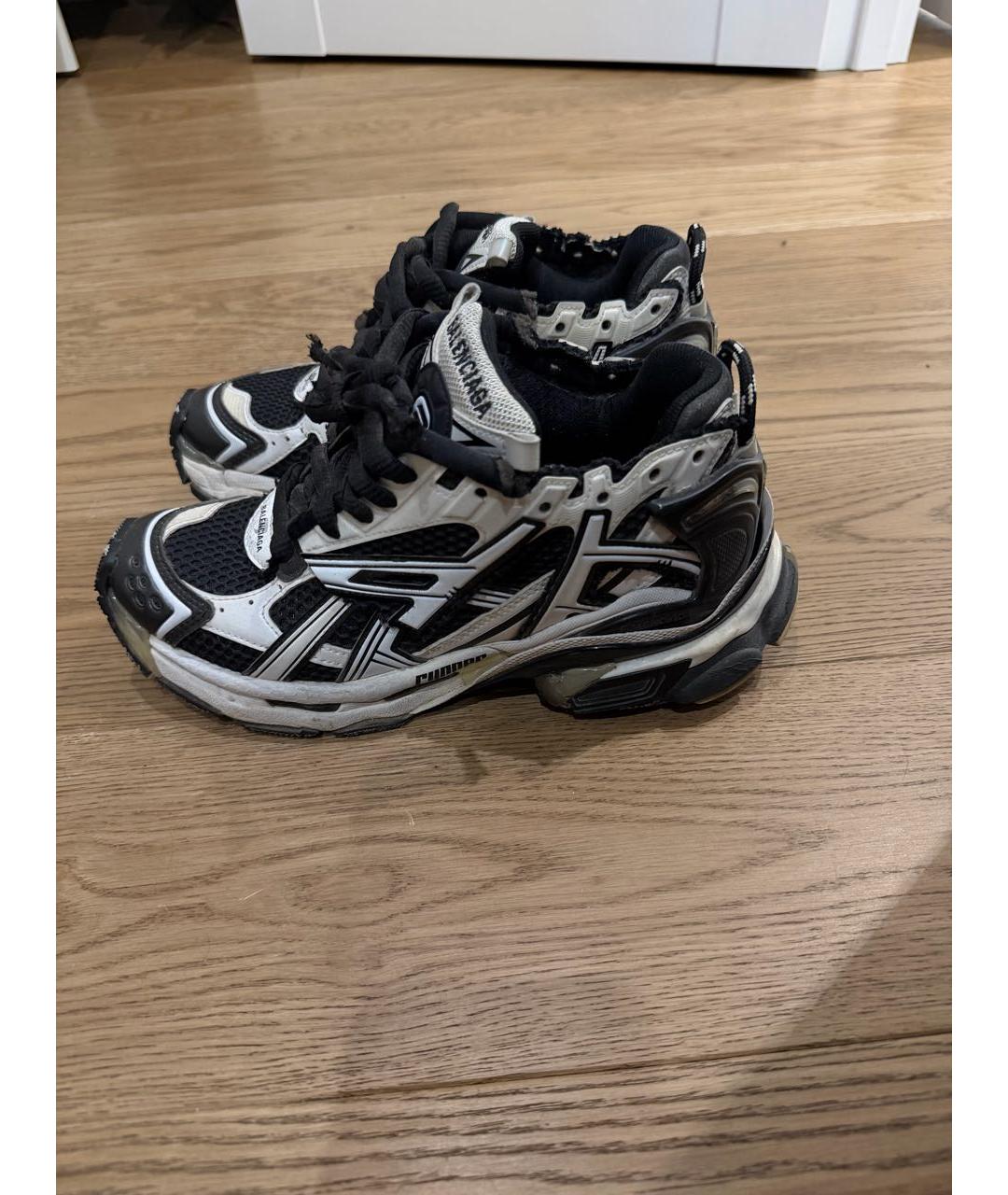 BALENCIAGA Черные текстильные кроссовки, фото 3