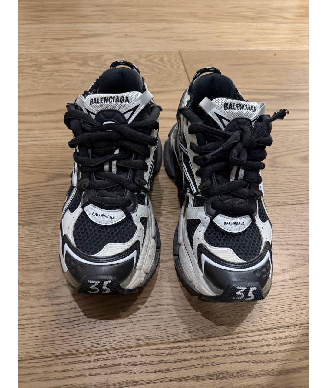 BALENCIAGA Черные текстильные кроссовки, фото 6