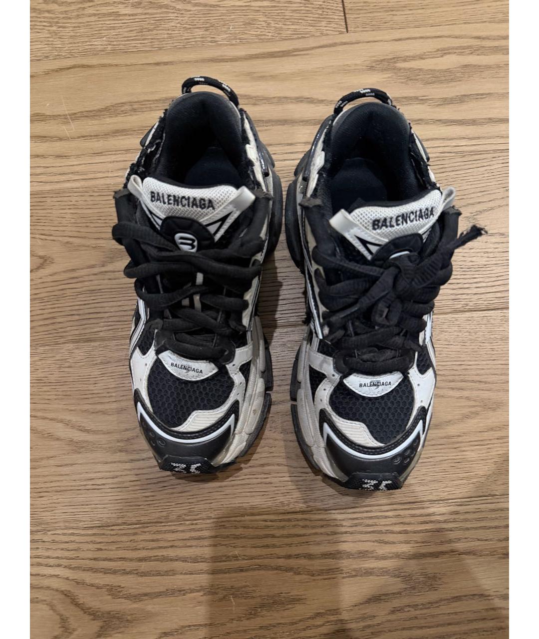 BALENCIAGA Черные текстильные кроссовки, фото 2