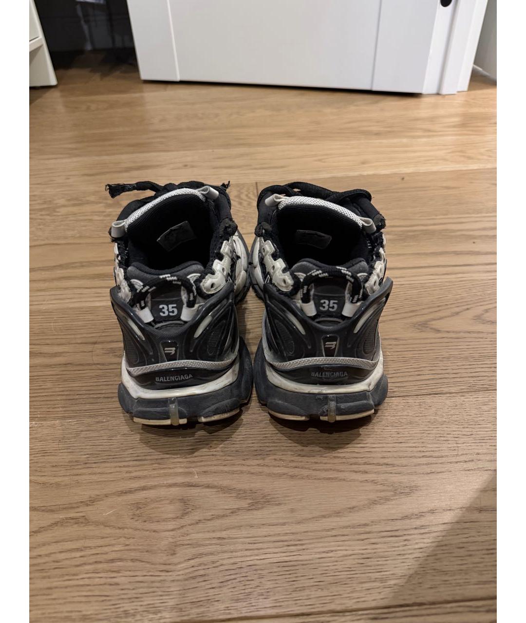 BALENCIAGA Черные текстильные кроссовки, фото 4