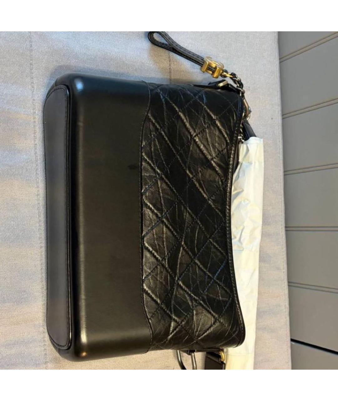 CHANEL Черная кожаная сумка через плечо, фото 4