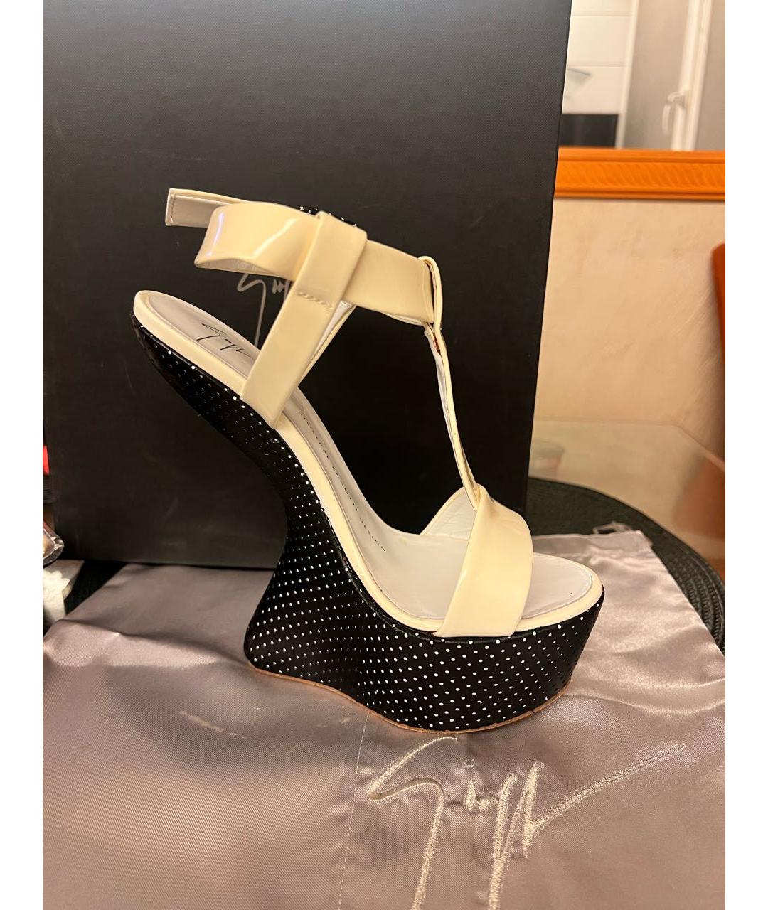 GIUSEPPE ZANOTTI DESIGN Оранжевое замшевые босоножки, фото 5