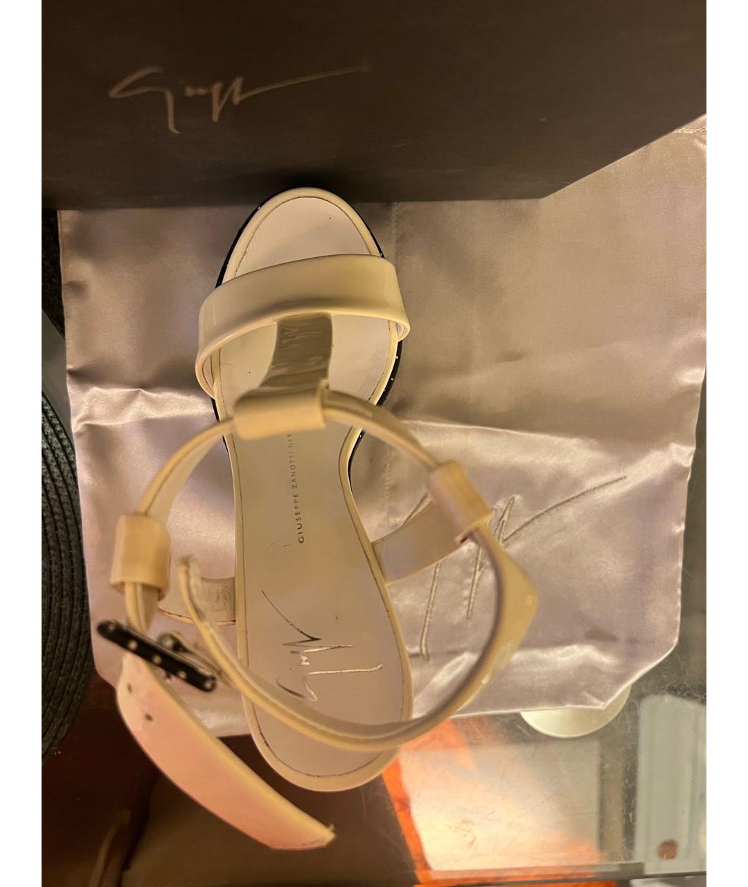 GIUSEPPE ZANOTTI DESIGN Оранжевое замшевые босоножки, фото 3