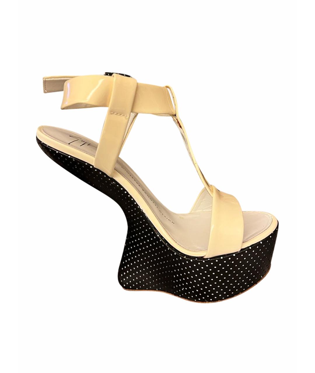 GIUSEPPE ZANOTTI DESIGN Оранжевое замшевые босоножки, фото 1