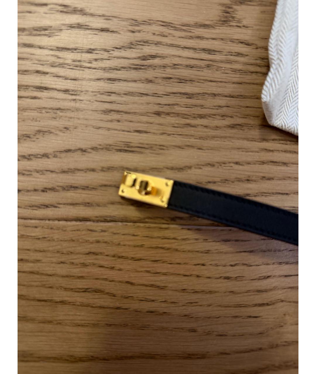 HERMES Черный металлический чокер, фото 4