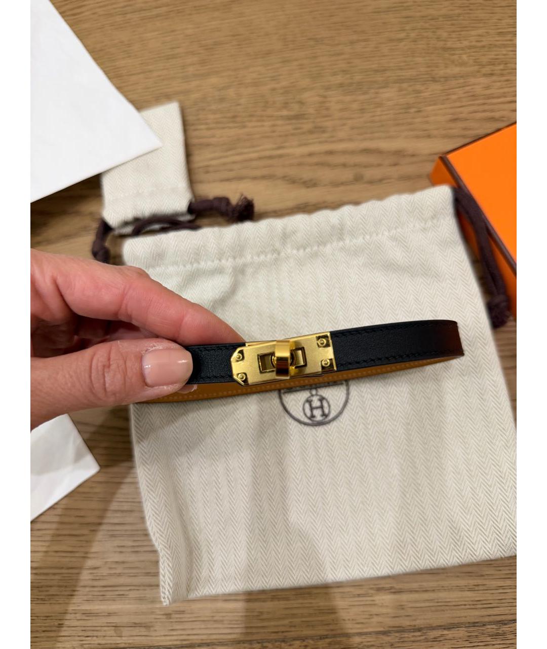 HERMES Черный металлический чокер, фото 2