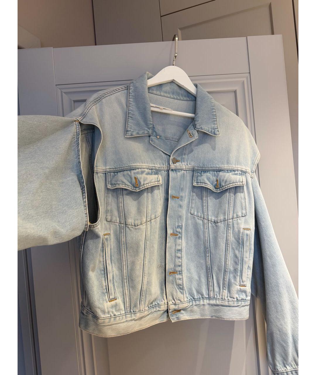 MM6 MAISON MARGIELA Голубая деним куртка, фото 6