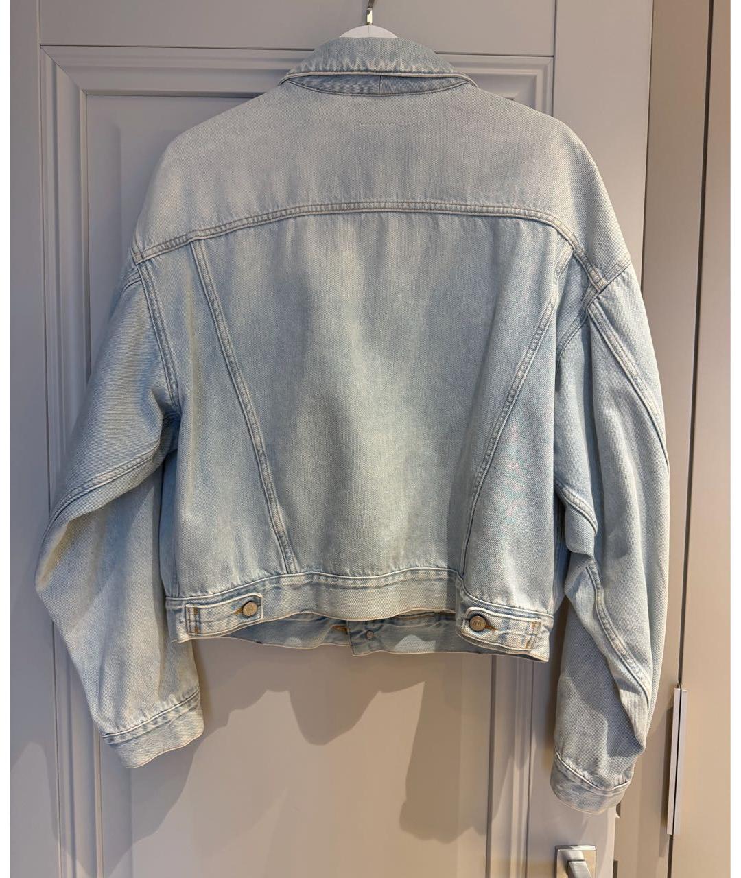 MM6 MAISON MARGIELA Голубая деним куртка, фото 2