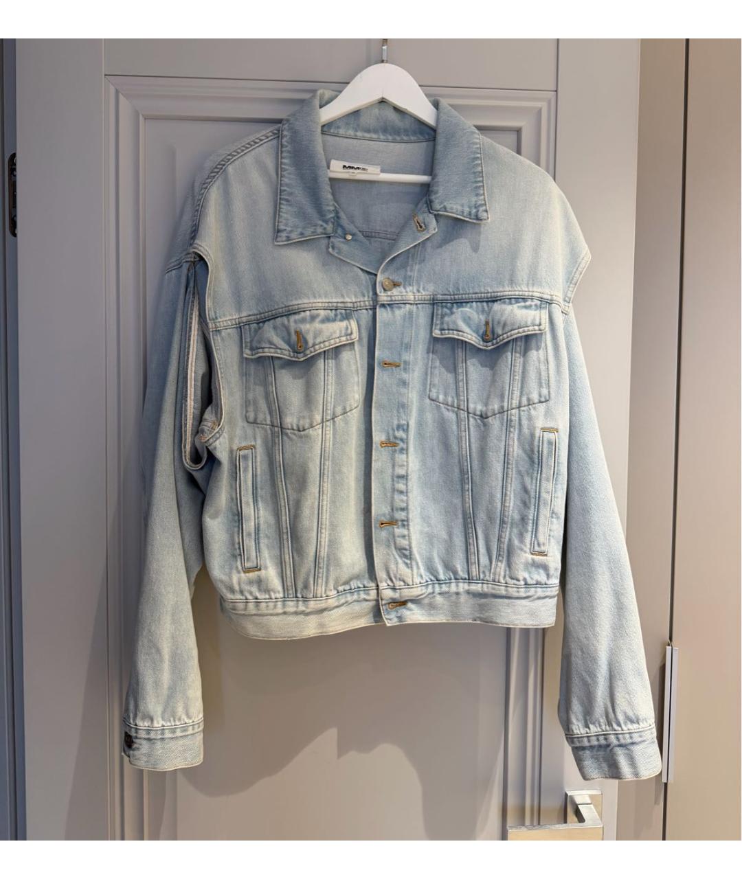 MM6 MAISON MARGIELA Голубая деним куртка, фото 9