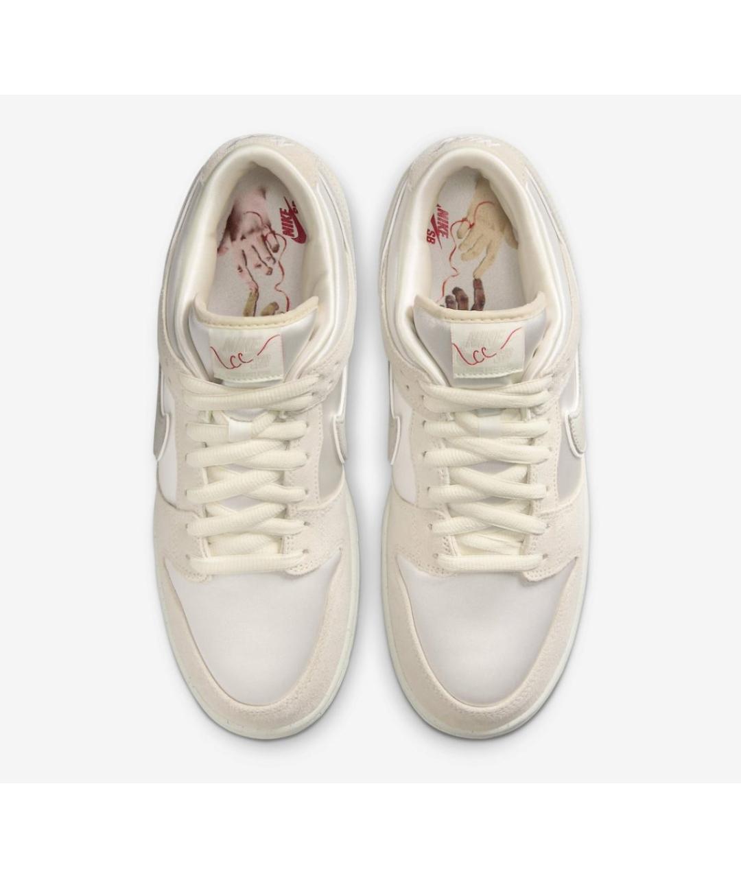 NIKE Бежевые замшевые низкие кроссовки / кеды, фото 3