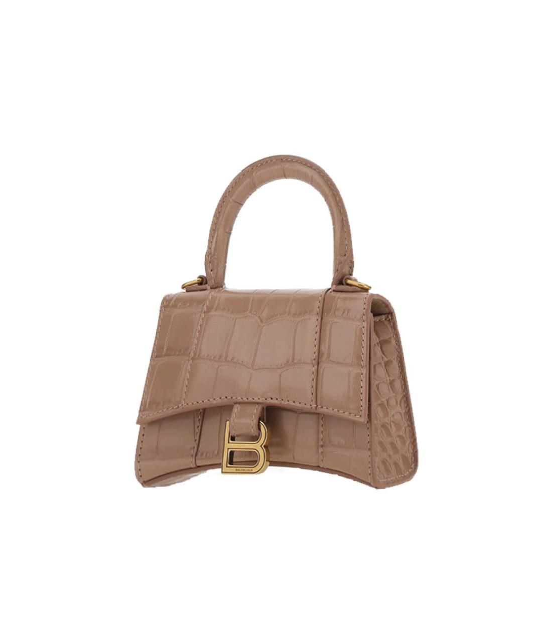 BALENCIAGA Коричневая кожаная сумка через плечо, фото 2