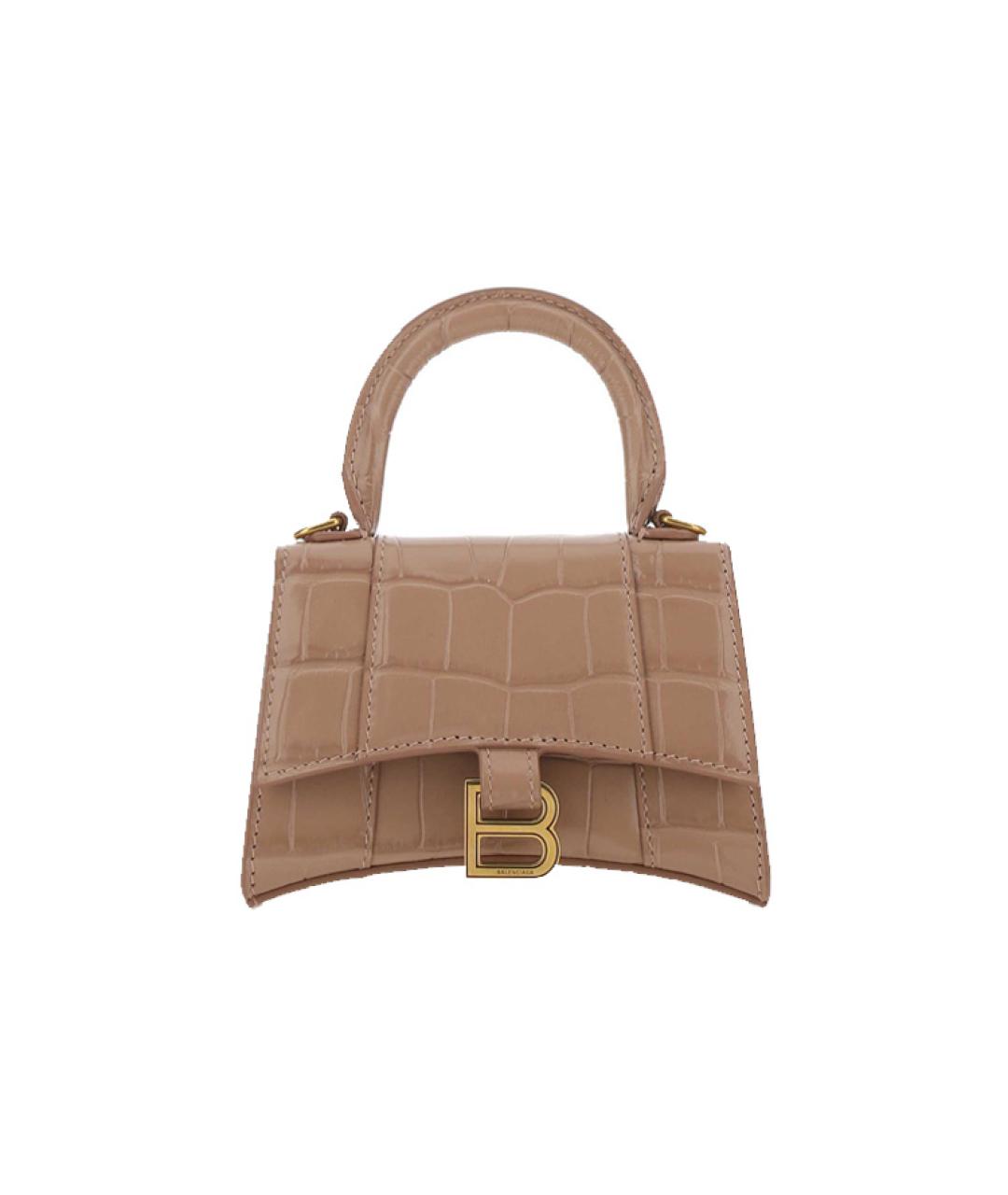 BALENCIAGA Коричневая кожаная сумка через плечо, фото 6