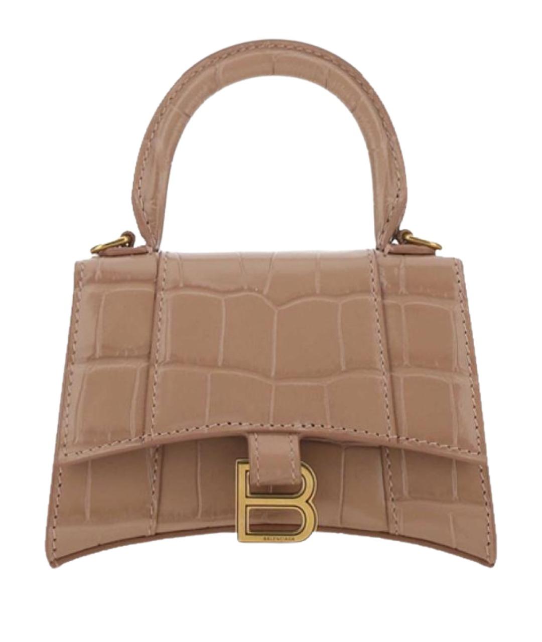 BALENCIAGA Коричневая кожаная сумка через плечо, фото 1