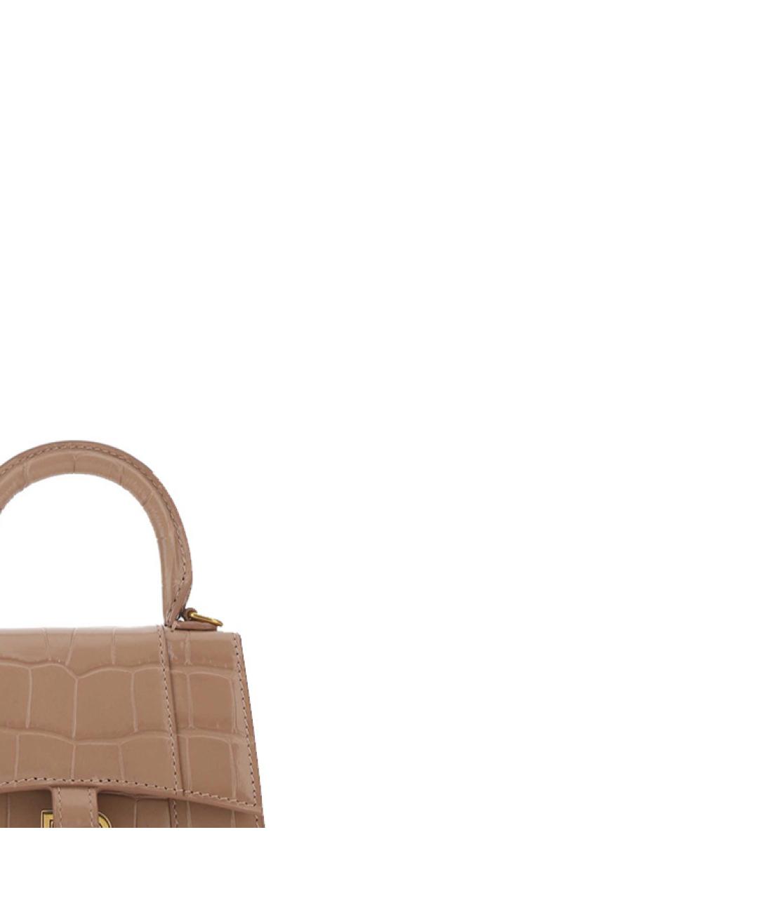 BALENCIAGA Коричневая кожаная сумка через плечо, фото 4