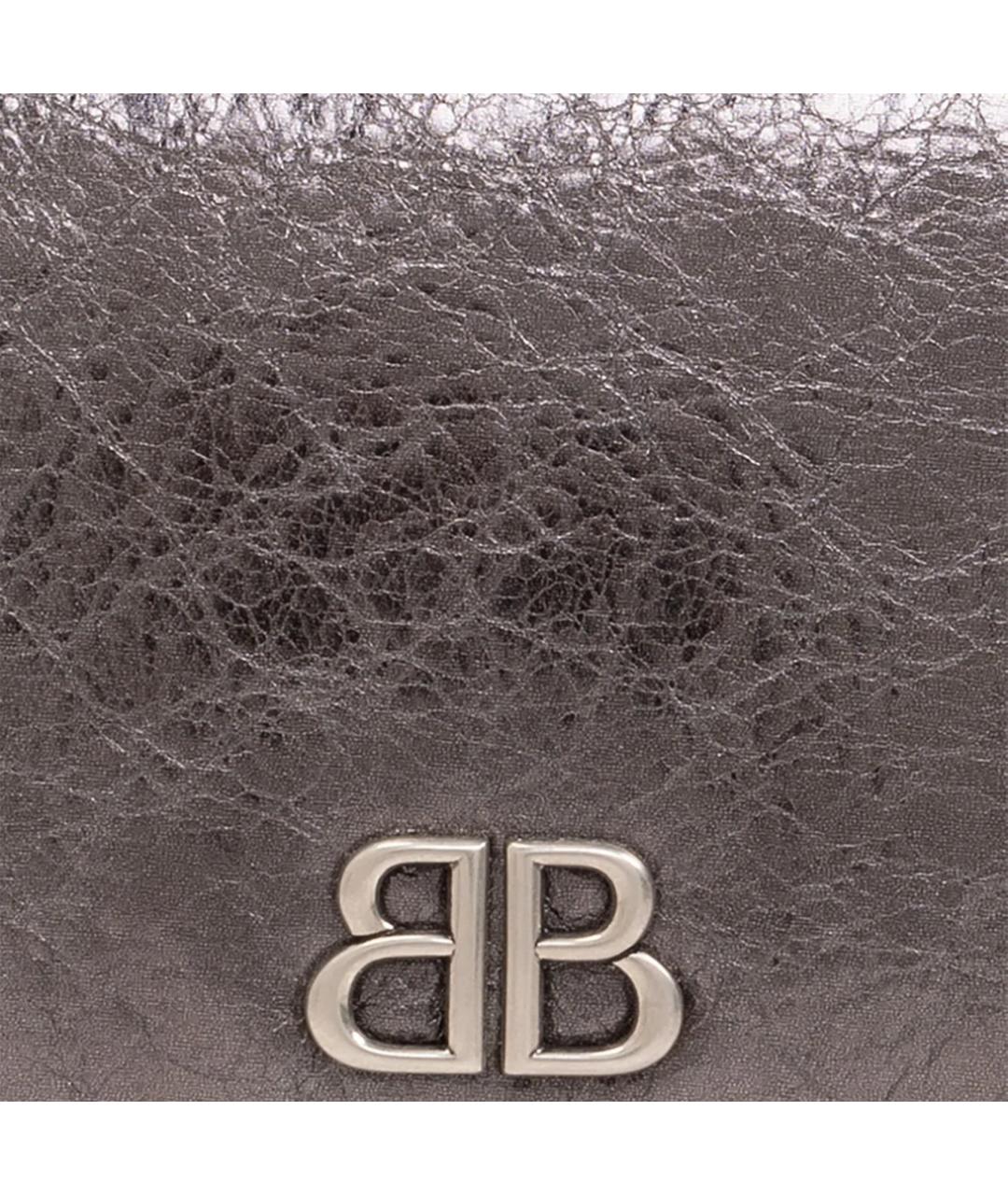 BALENCIAGA Коричневый кожаный кошелек, фото 5