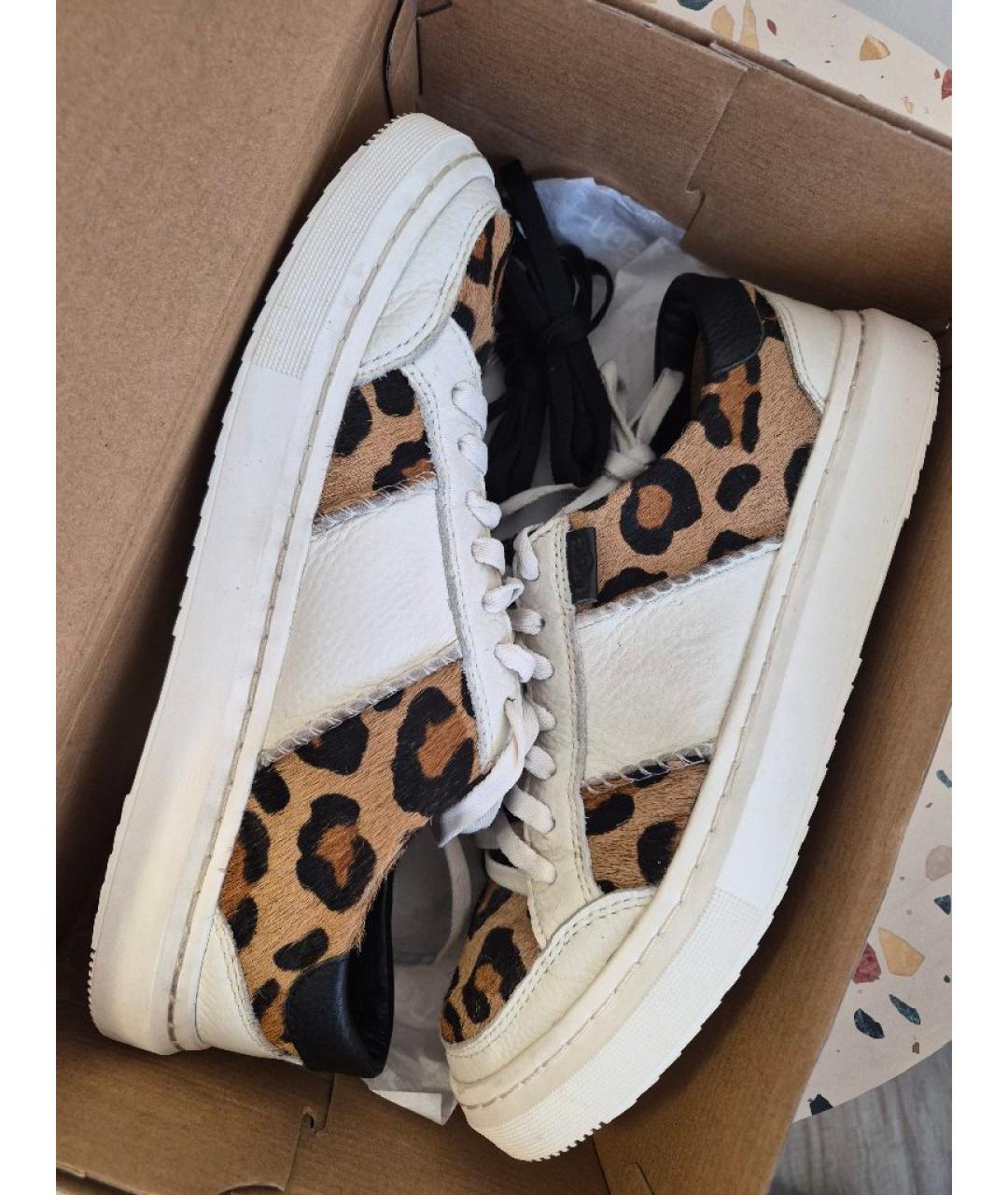 UGG AUSTRALIA Белые кожаные кеды, фото 7