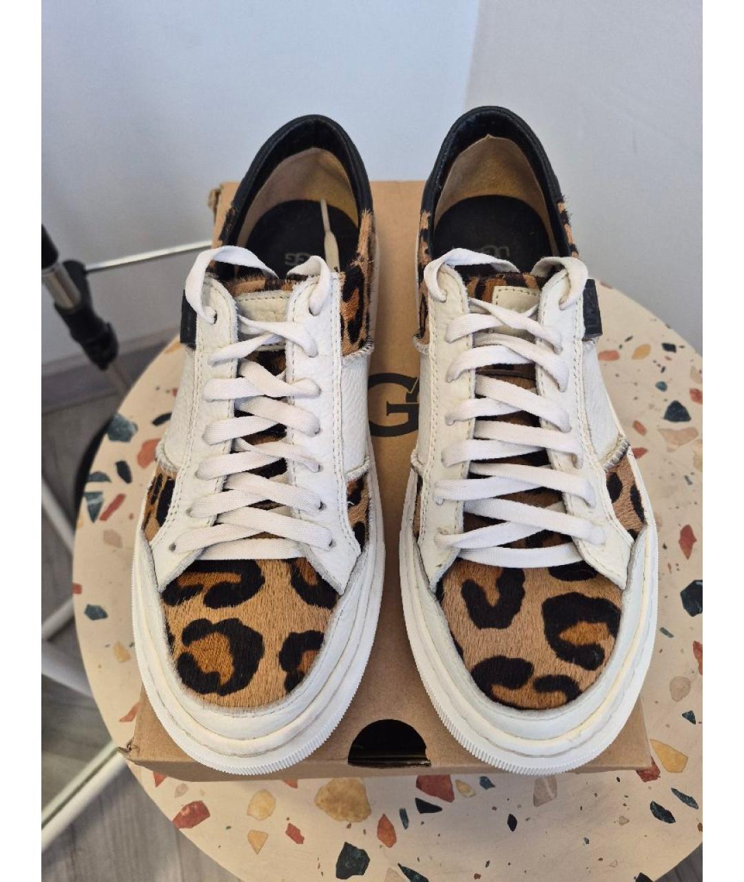 UGG AUSTRALIA Белые кожаные кеды, фото 2