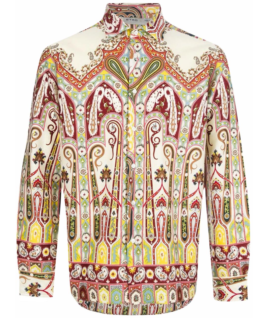 ETRO Коричневая хлопковая кэжуал рубашка, фото 1