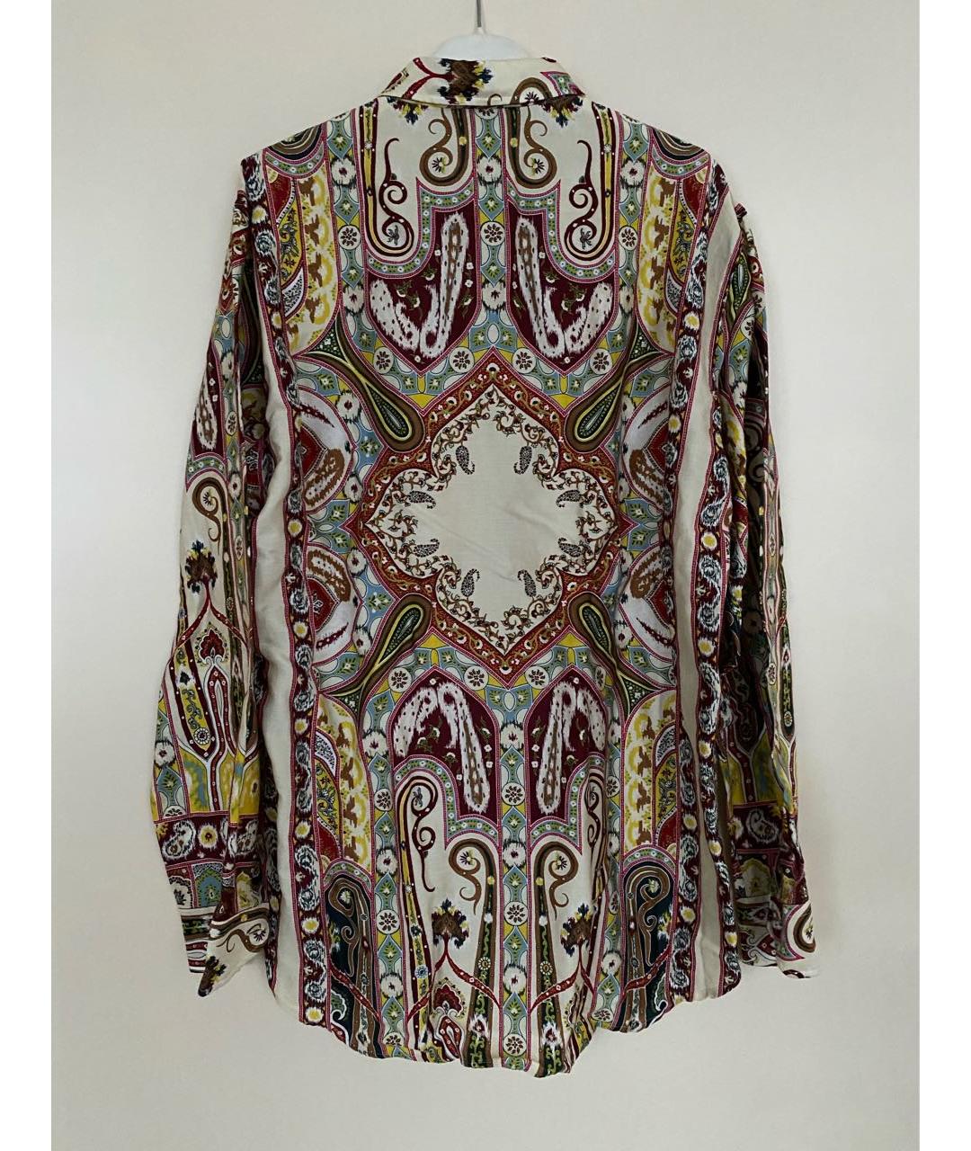 ETRO Коричневая хлопковая кэжуал рубашка, фото 7