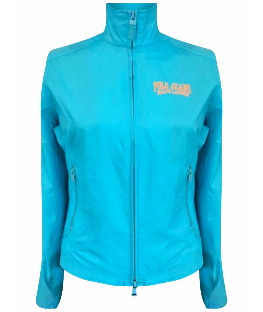 POLO RALPH LAUREN Голубая полиэстеровая куртка, фото 1