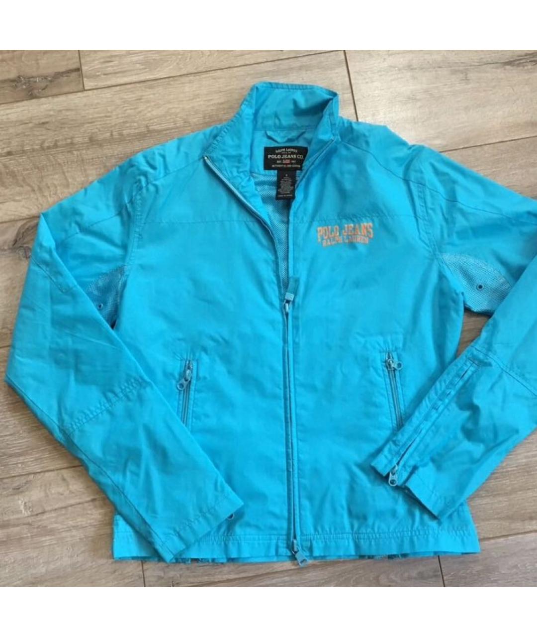 POLO RALPH LAUREN Голубая полиэстеровая куртка, фото 8