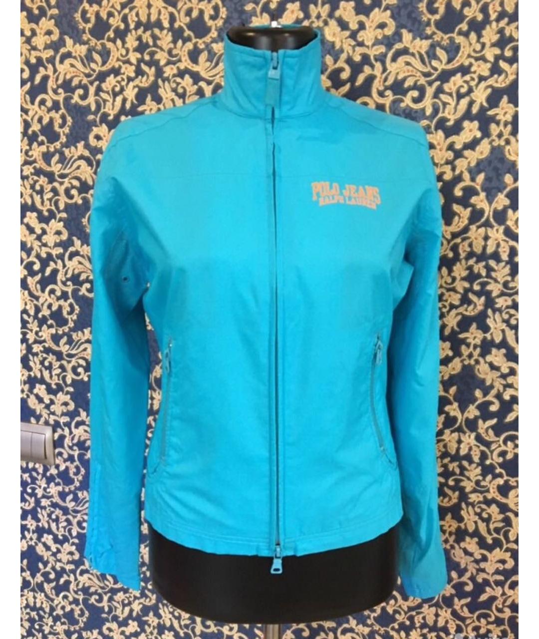 POLO RALPH LAUREN Голубая полиэстеровая куртка, фото 9