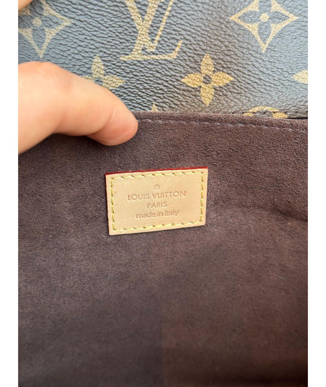 LOUIS VUITTON Коричневая сумка с короткими ручками, фото 7